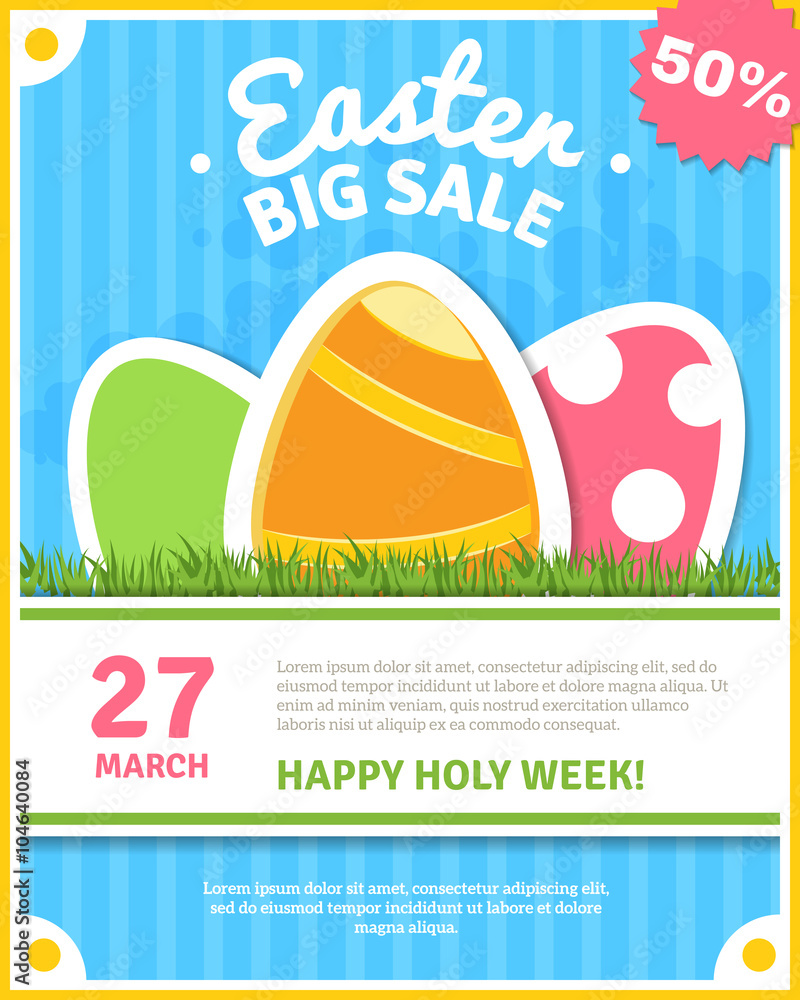 Easter sale poster