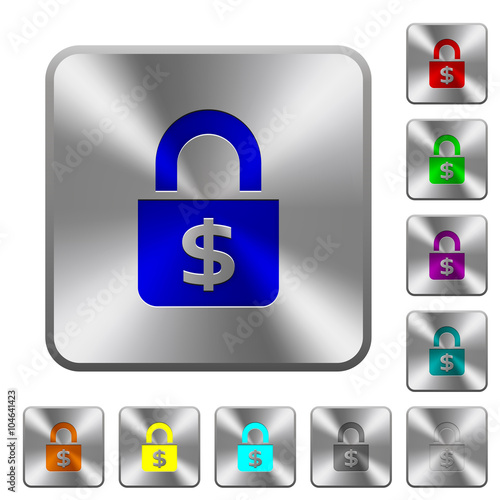 Steel locked money buttons