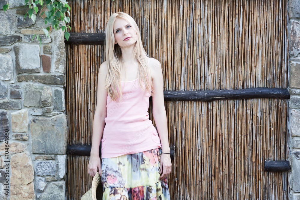 Fototapeta premium portrait blonde woman