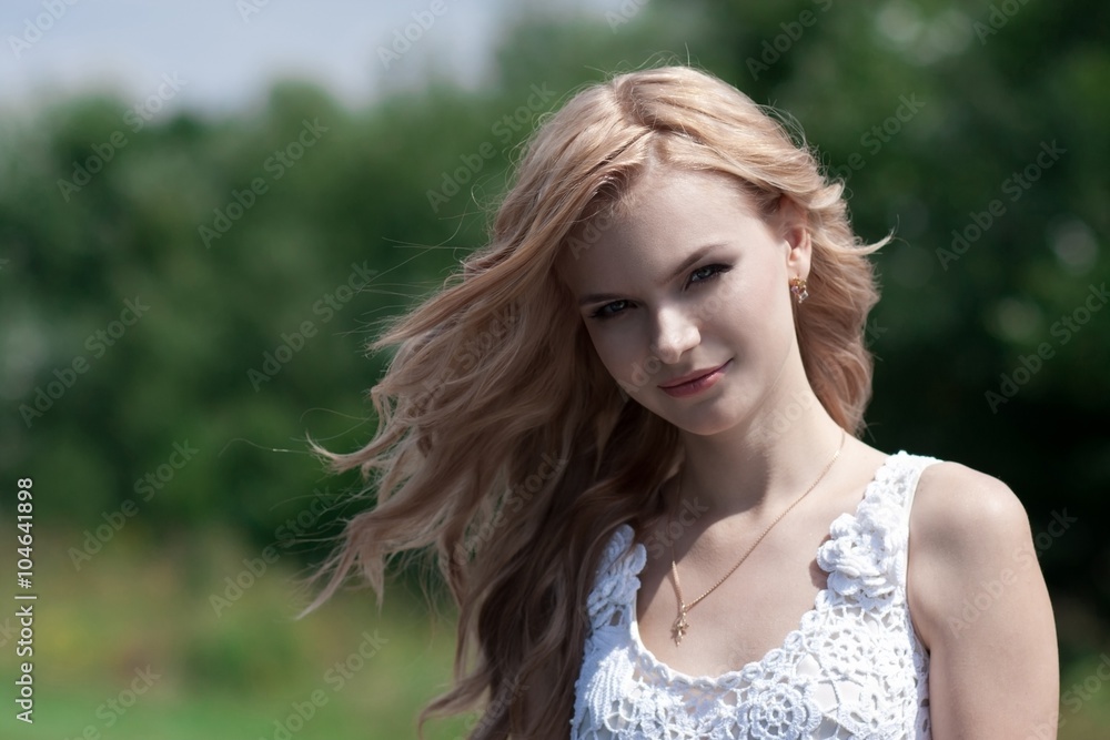 blond bride in nature blond bride in nature