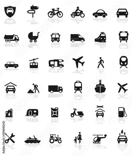 Symbole Verkehrsmittel
