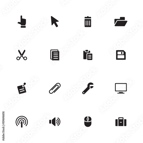 black simple flat miscellaneous icon set 3 for web design, user interface (UI), infographic and mobile application (apps)