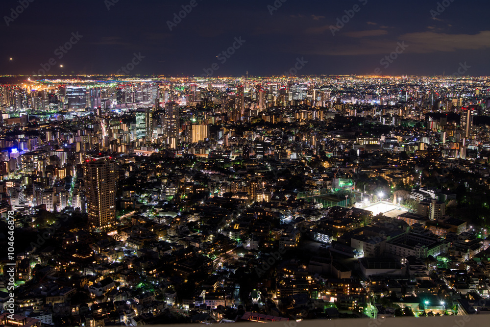 東京の摩天楼夕景・夜景