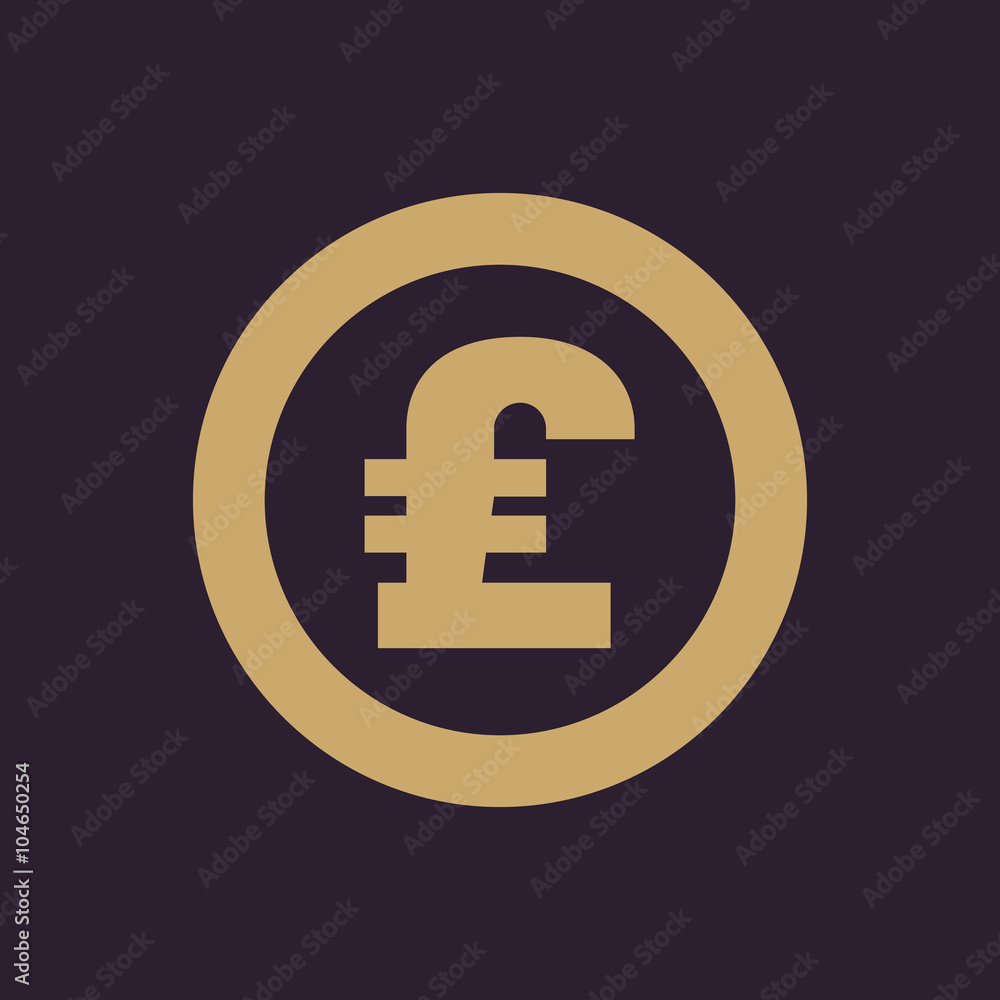 The pound sterling icon. Cash and money, wealth, payment symbol. Flat The pound sterling icon. Cash and money, wealth, payment symbol. Flat