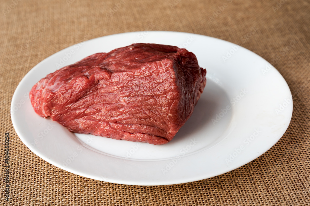 Raw and fresh meat. Raw and fresh meat.