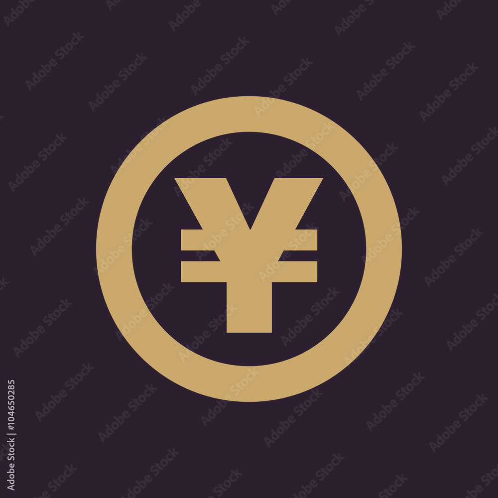 The yen icon. Cash and money, wealth, payment symbol. Flat The yen icon. Cash and money, wealth, payment symbol. Flat