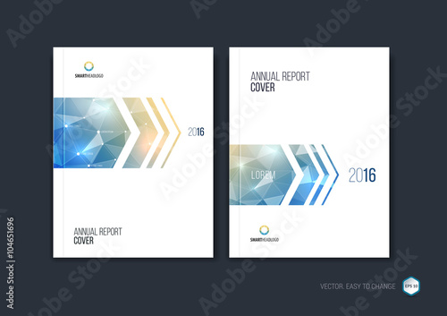 Set of Brochure template layout, cover design annual report, mag