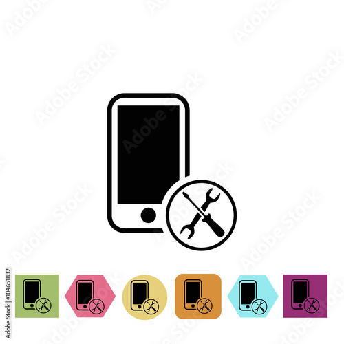 Mobile phone repair icon