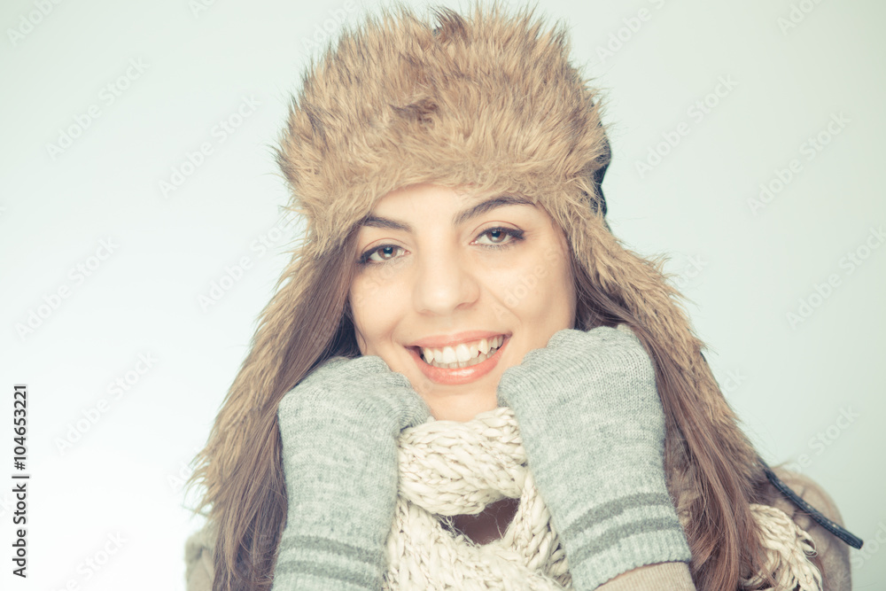 Young woman winter portrait Young woman winter portrait