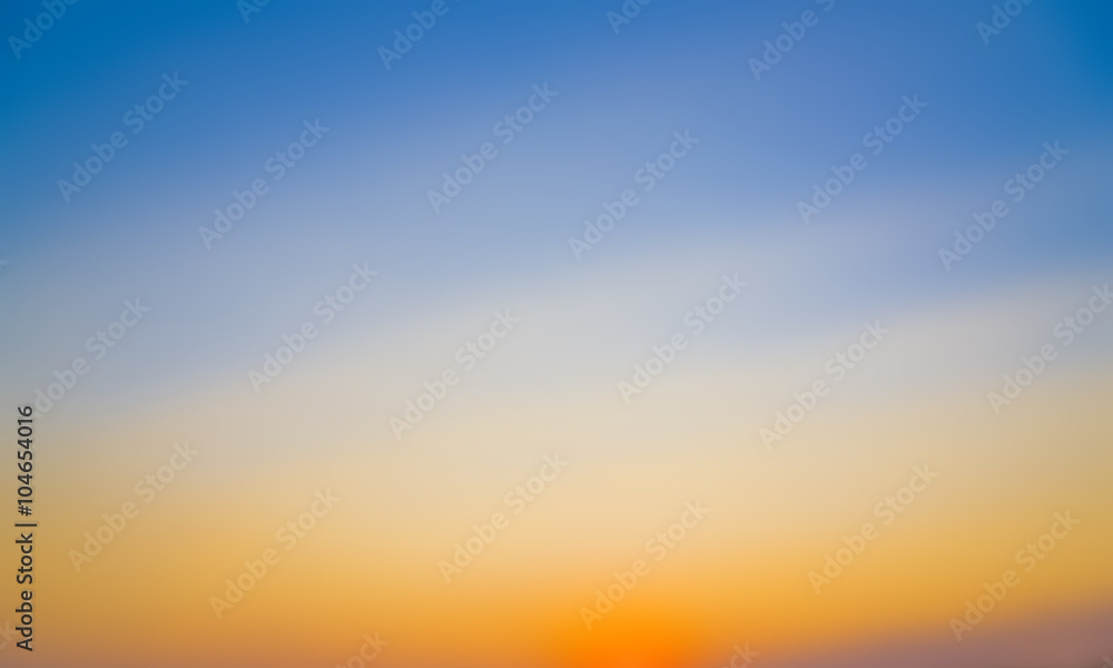Fototapeta premium Beautiful colorful of abstract blur background, sunset color background, blurred sunset color