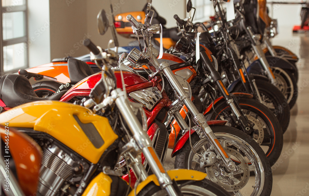 Fototapeta premium Modern motorbike salon