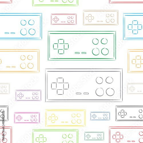 Seamless color contours of gamepads