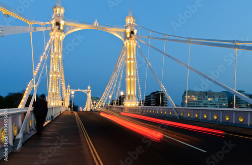Albert bridge at night