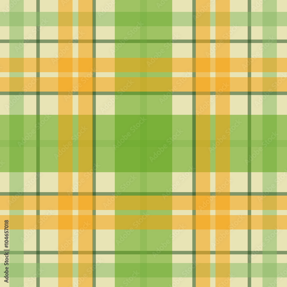 Vector seamless scottish tartan pattern in green, orange, beige. British or irish celtic design for textile, clothes, fabric or for wrapping, backgrounds, wallpaper Vector seamless scottish tartan pattern in green, orange, beige. British or irish celtic design for textile, clothes, fabric or for wrapping, backgrounds, wallpaper