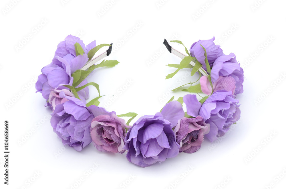 Fototapeta premium wreath on head isolated