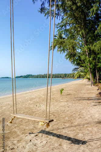 Swing and the beach in Thailand