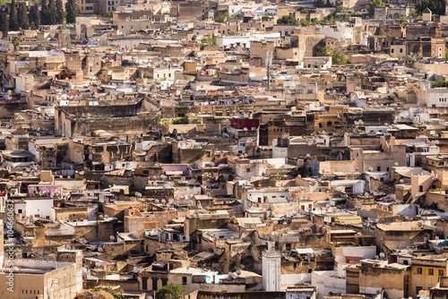 Fotografie view over the medina of fes