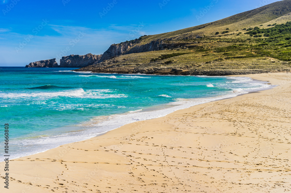 Strand Urlaub Spanien Mallorca Cala Mesquida