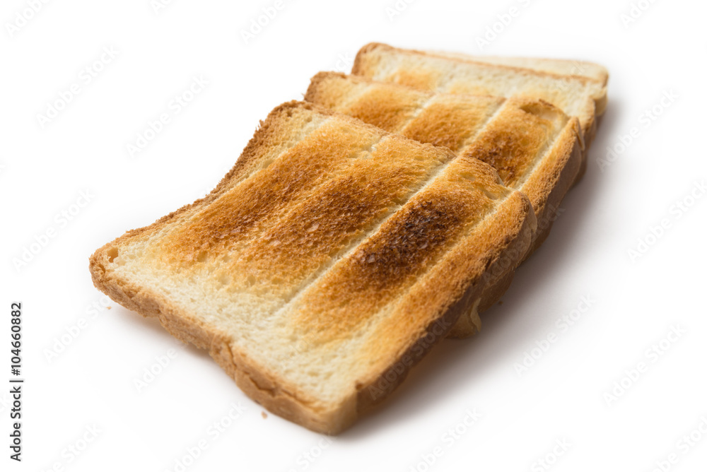 Fette in cassetta abbrustolito, toasted bread slices