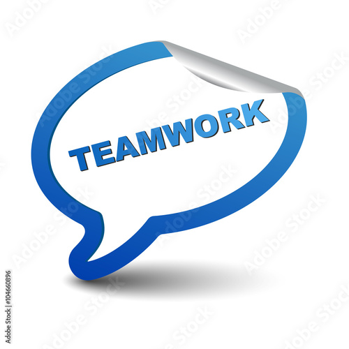 blue vector element bubble teamwork