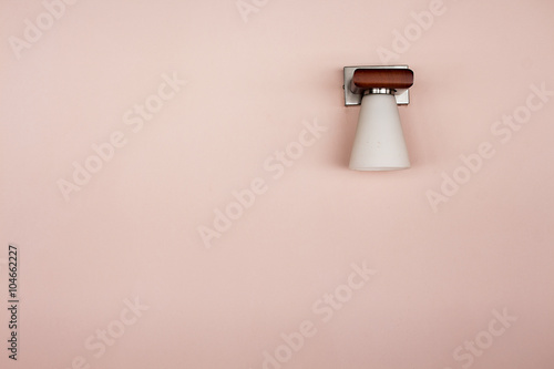 Wallpaper Mural Minimalistic light on pink wall Torontodigital.ca