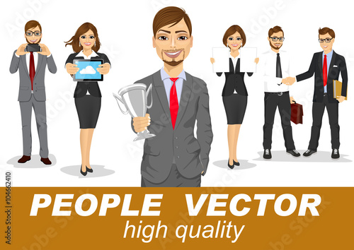 people vector with business characters