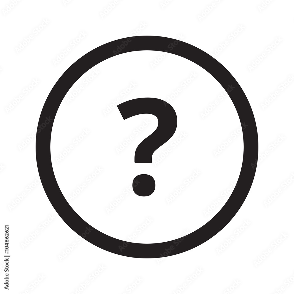 Biểu tượng Dấu hỏi màu đen phẳng trong hình tròn trên nền trắng tạo ra một sự tối giản đầy hiện đại. Điểm nhấn của hình ảnh này là biểu tượng dấu hỏi được bao quanh bởi các vòng tròn màu đen rất nổi bật. Bấm vào ảnh để tìm hiểu thêm về sự độc đáo của nó.