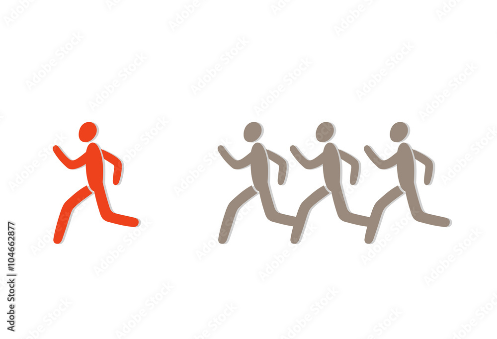 This is and illustration of leader an followers This is and illustration of leader an followers