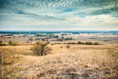 scenic view of Kharkov desert in Ukraine