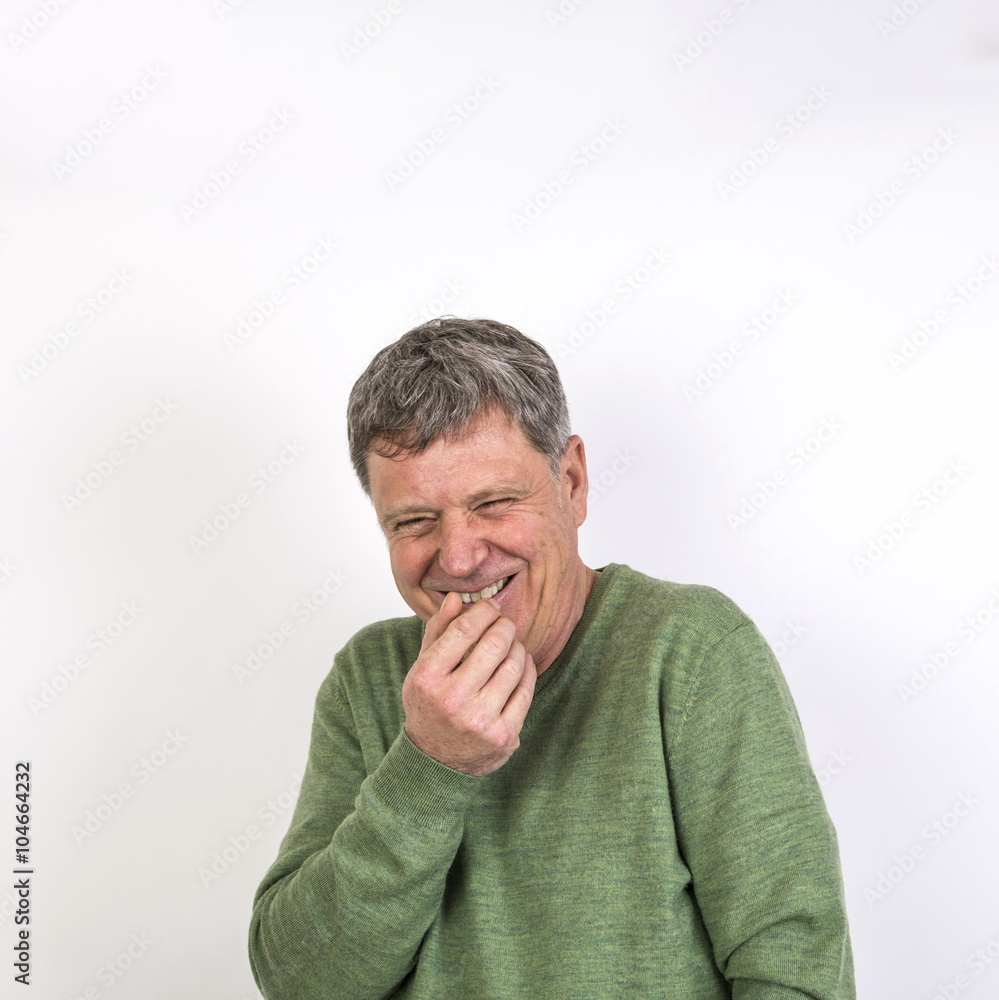 friendly happy laughing mature man friendly happy laughing mature man