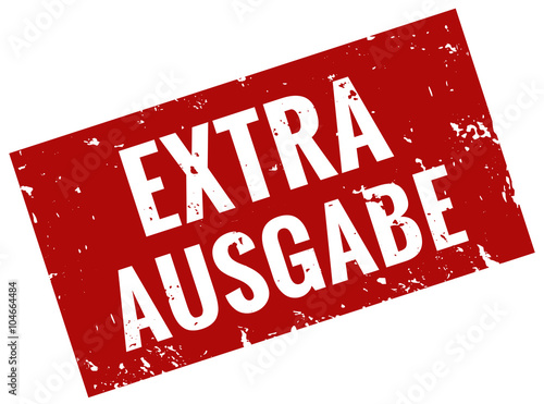 Extra Ausgabe Stempel rot