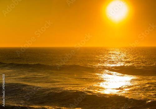 Beautiful sunset  Atlantic Ocean