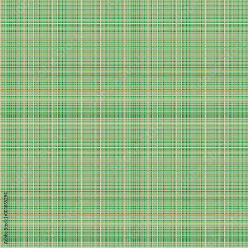 Vector seamless pattern. Pastel checkered background in green colors, fabric swatch samples texture of linen cloth. Series of Seamless Textures.