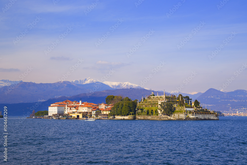 View of Isola Bella in Lake Maggiore
