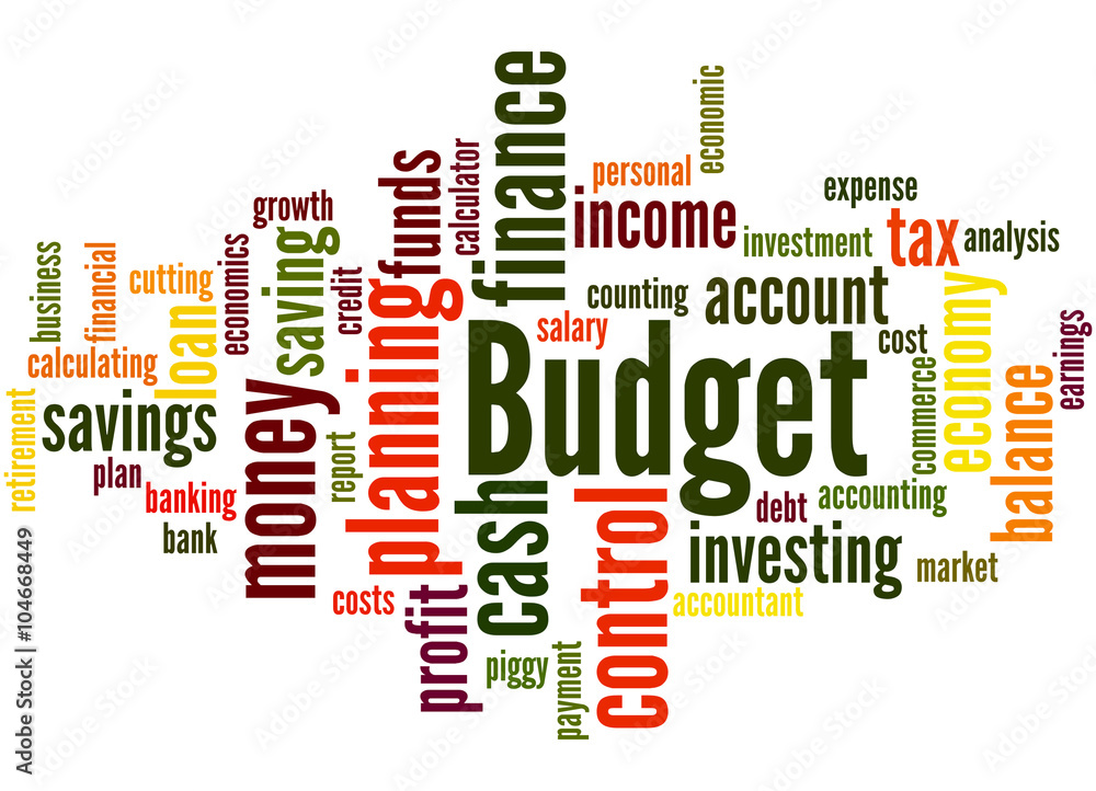 Budget, word cloud concept 9