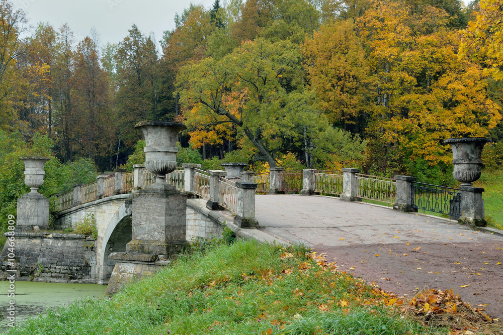 Bridge in Pavlovsk Park.