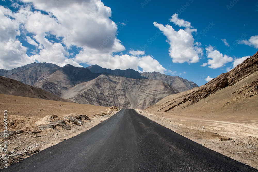 Lonley Road in Ladakh