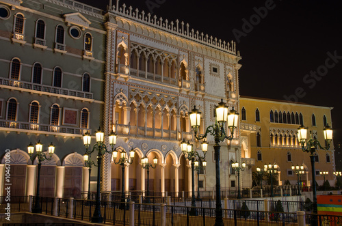 Beautiful night scene of Venetian