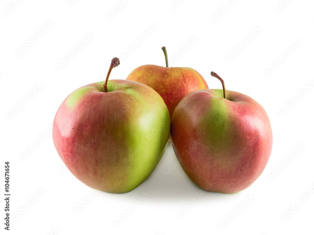 Apples isolated on white background