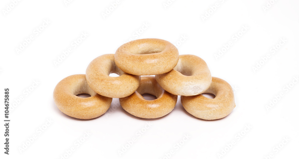 tasty bagels on white background tasty bagels on white background