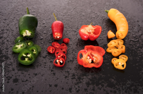 Different chili peppers
