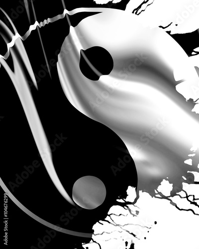 Fototapeta Yin yang symbol