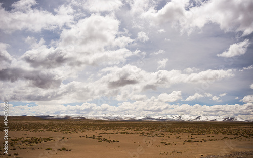 High altitude Andean landscape with dramatic sky