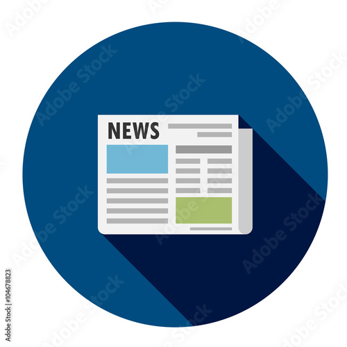 NEWS Icon Vector Flat Style Web Button