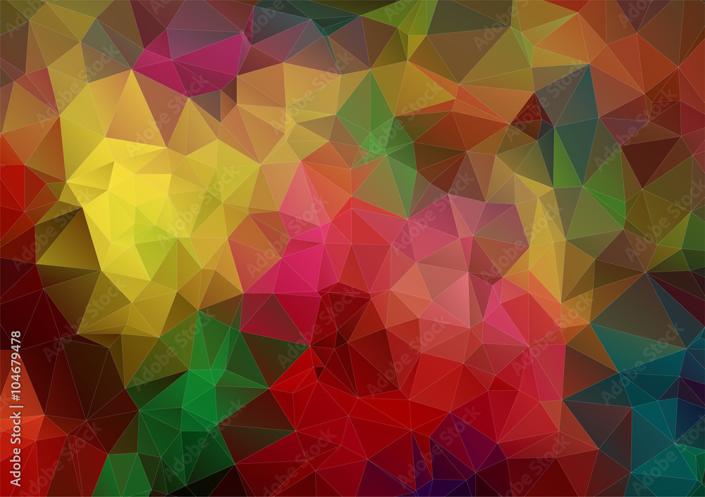 Obraz premium Composition with triangles geometric shapes