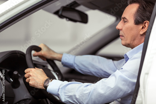 Man in car © georgerudy