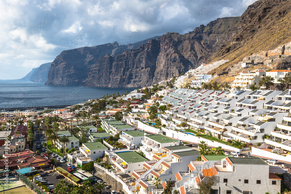 City of Los Gigantes in Tenerife, Canary Islands, Spain