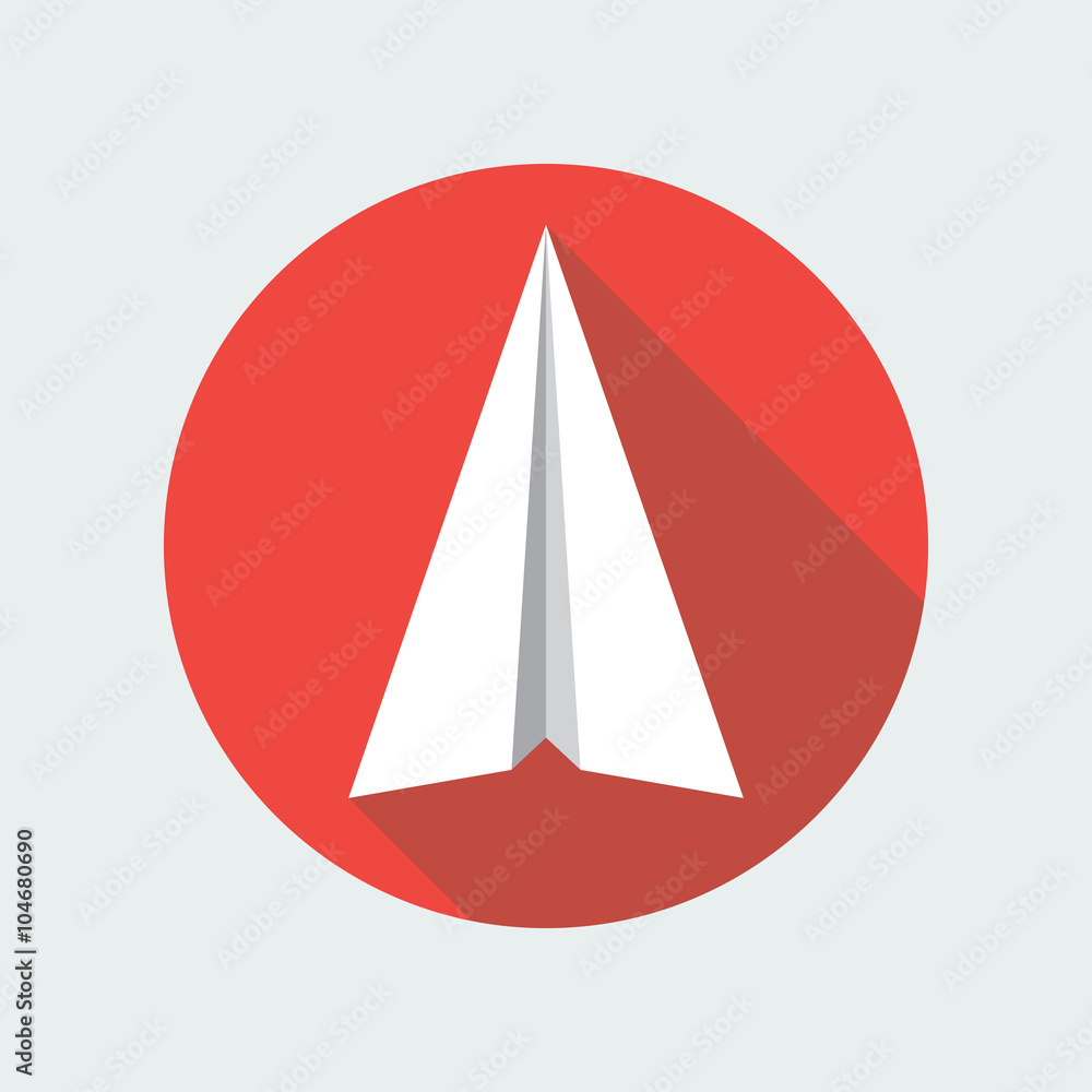 Paper Plane Flat Icon. Paper Origami Airplane symbol. Paper Plane Flat Icon. Paper Origami Airplane symbol.