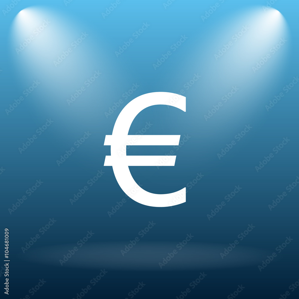Fototapeta premium Euro icon