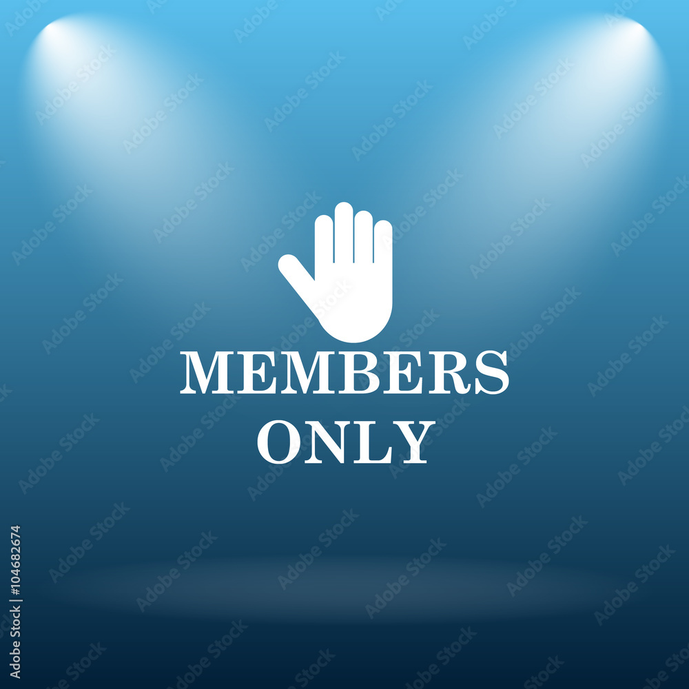 Obraz premium Members only icon